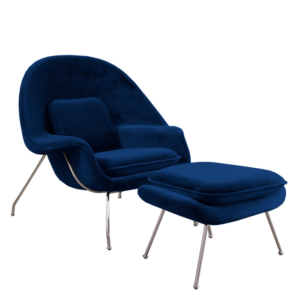 Ness Velvet Lounge Chair