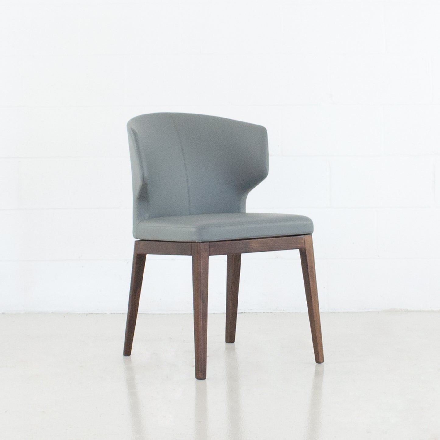 Cabo PU Leather Dining Chair Wood Base