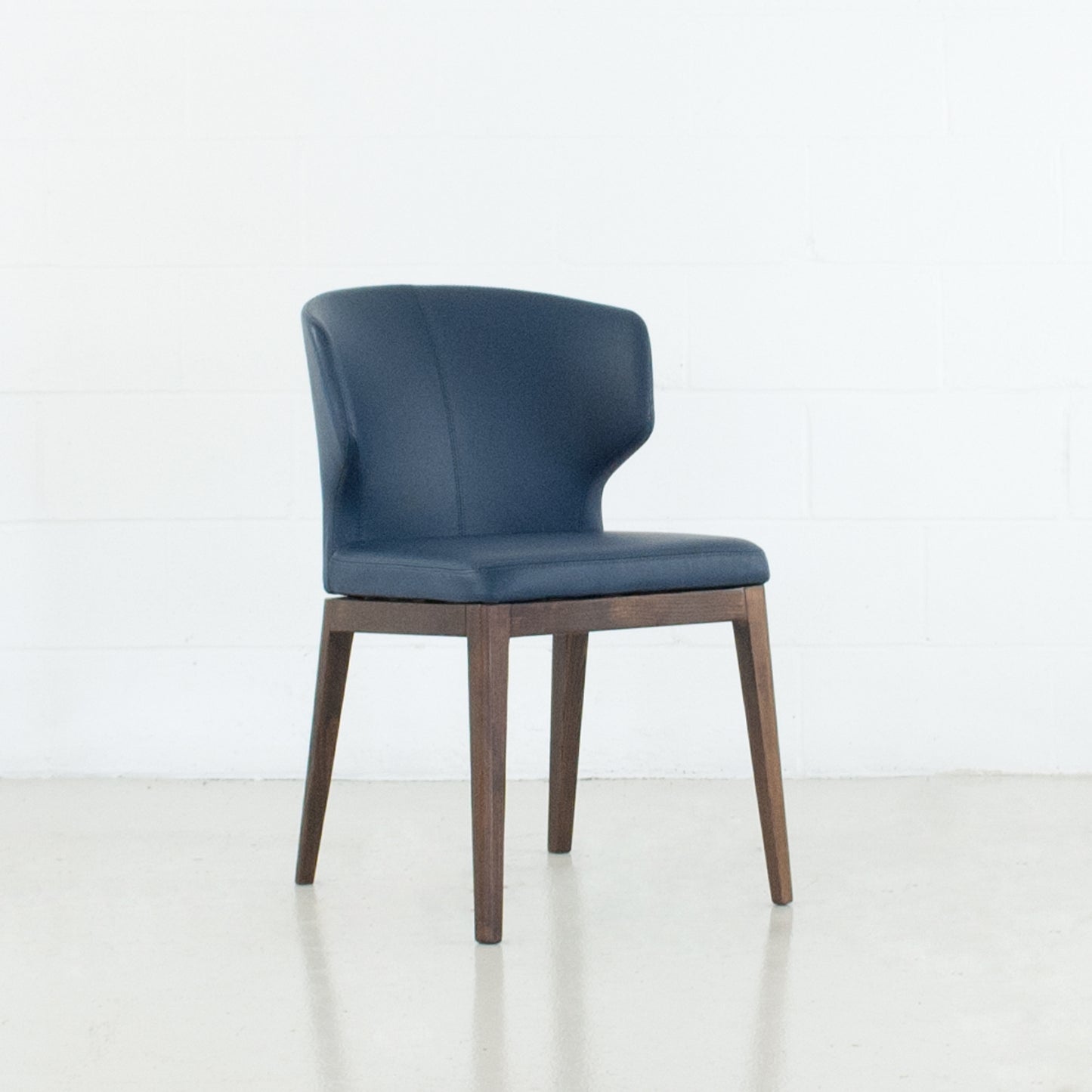 Cabo PU Leather Dining Chair Wood Base