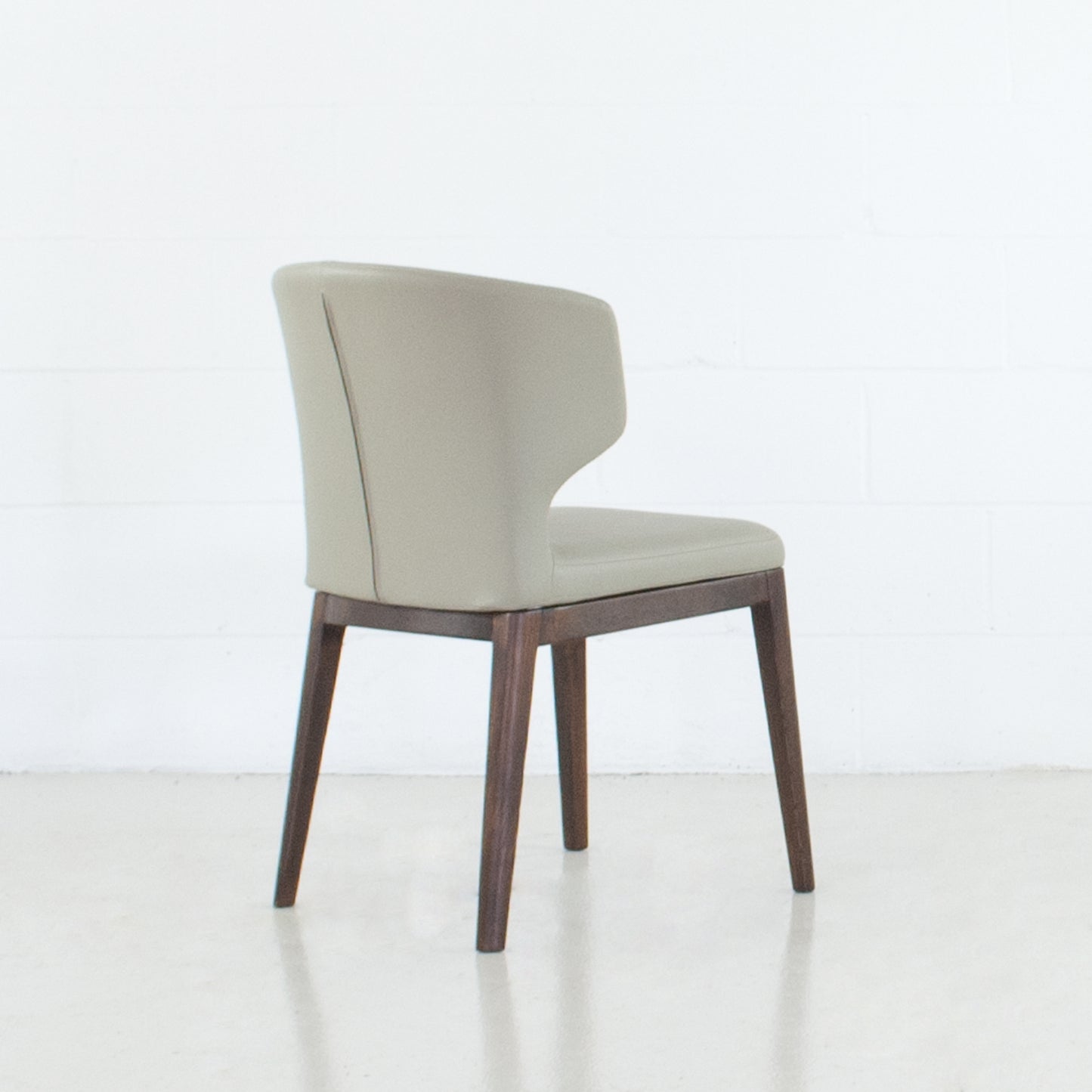 Cabo PU Leather Dining Chair Wood Base