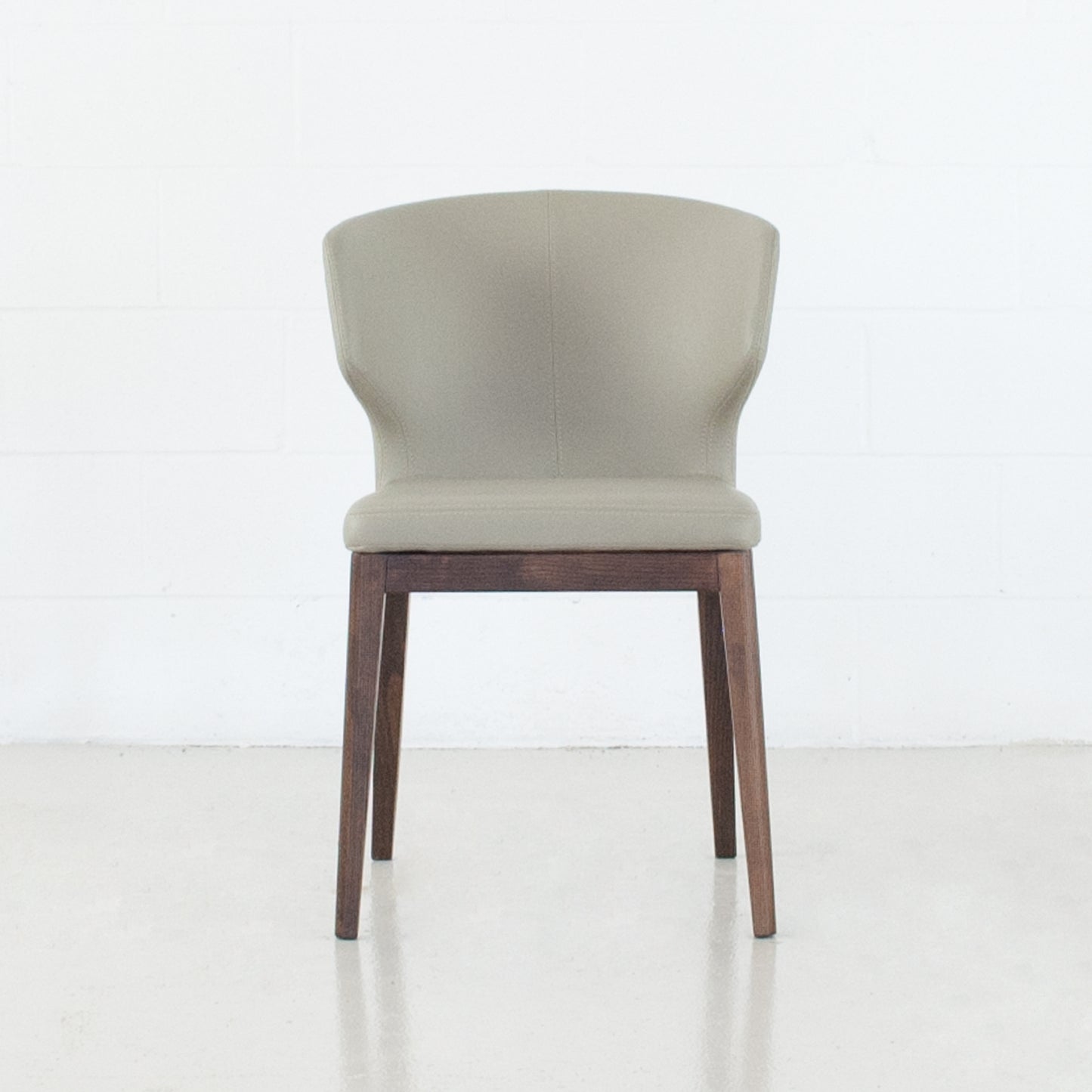 Cabo PU Leather Dining Chair Wood Base