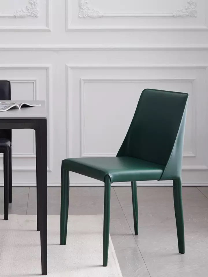 Acer Leather Side Chair