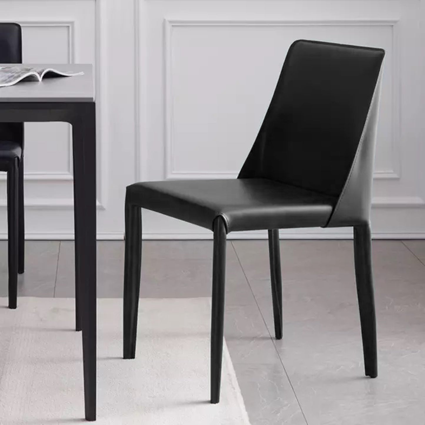 Acer Leather Side Chair