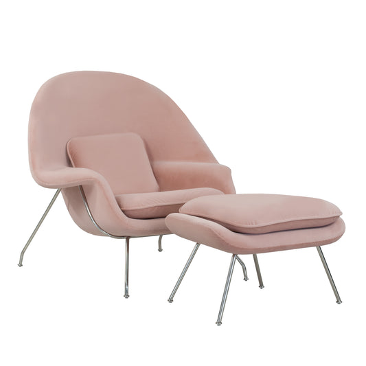 Ness Velvet Lounge Chair