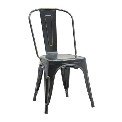 Industrial Dining Chair With Powder Coated Color