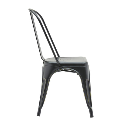 Industrial Dining Chair With Powder Coated Color