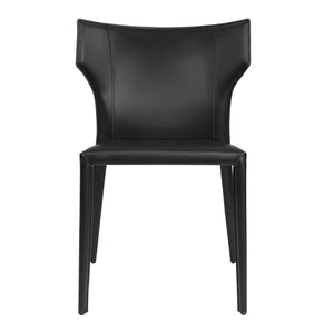 Wilfred Leather Wingback Dining Chair