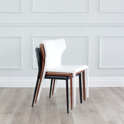 Wilfred Leather Wingback Dining Chair