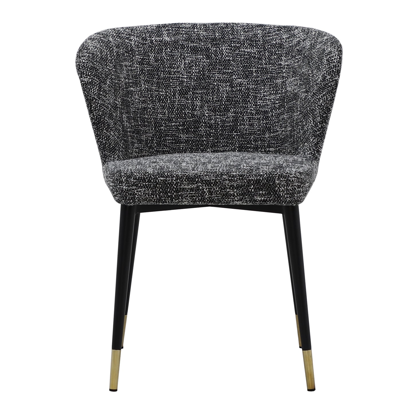 Camilla Dining Chair Fabric with Gold Tip Base