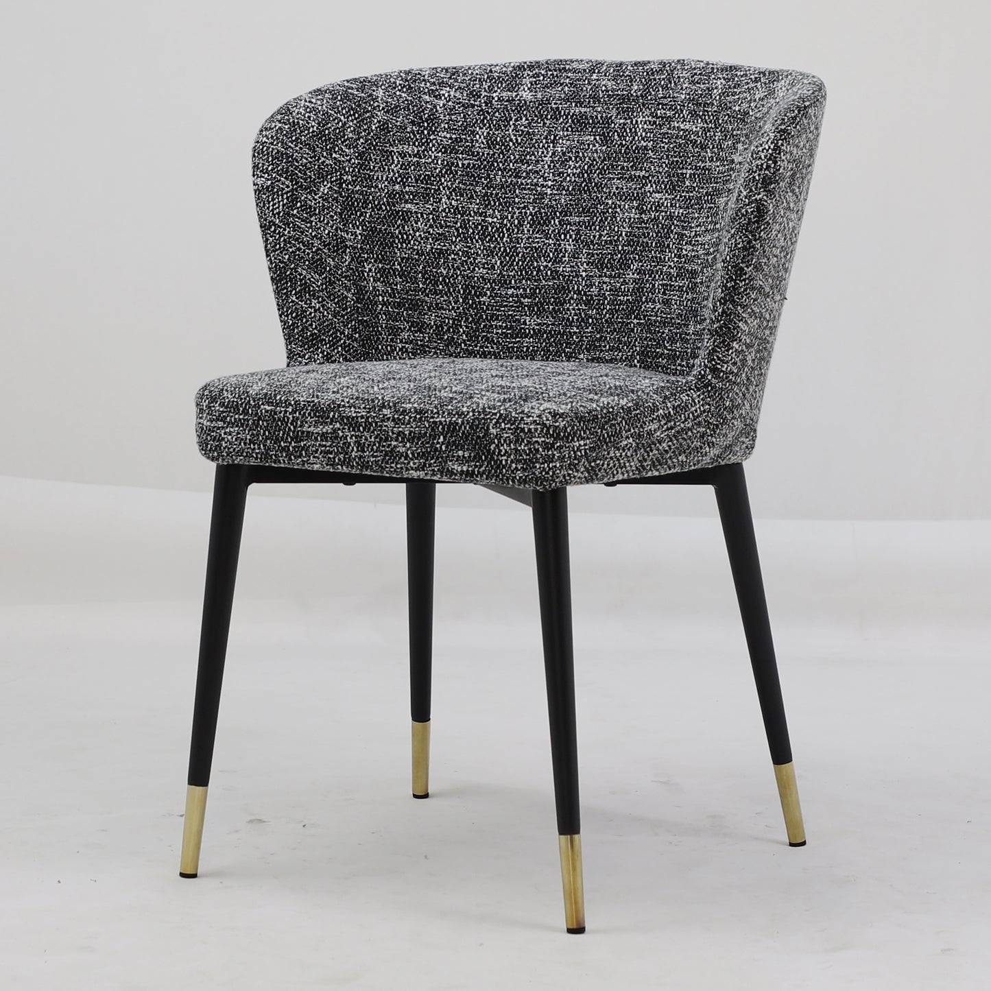 Camilla Dining Chair Fabric with Gold Tip Base