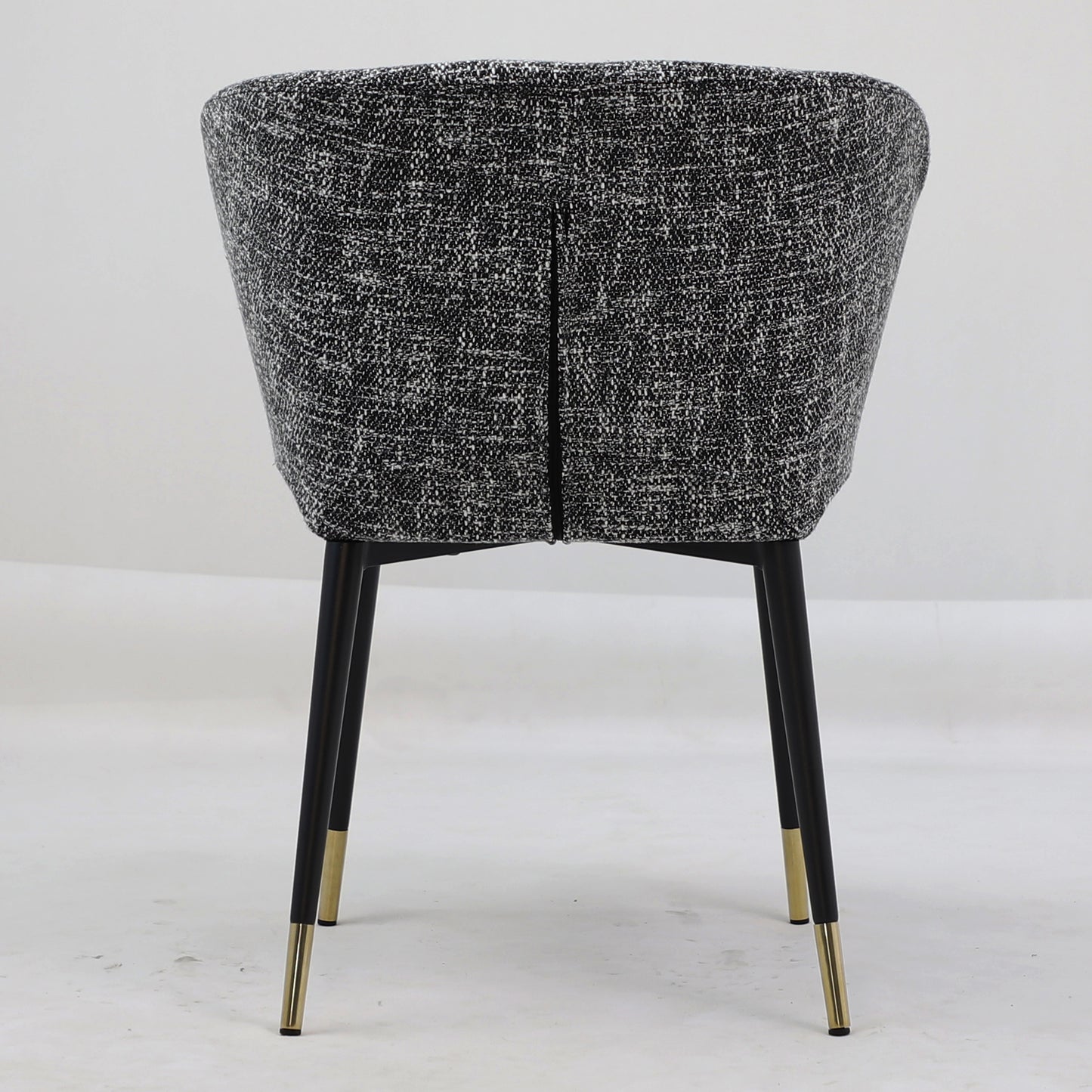 Camilla Dining Chair Fabric with Gold Tip Base