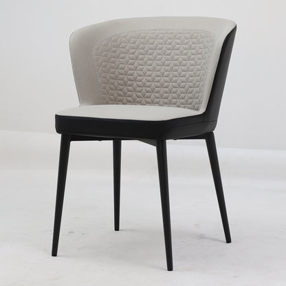 CAMILLA Fabric Taupe w/ Black PU and Black Base