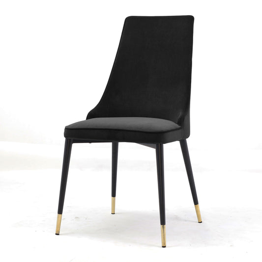 Chelsea Dining Chair Velvet with Gold Tip Base