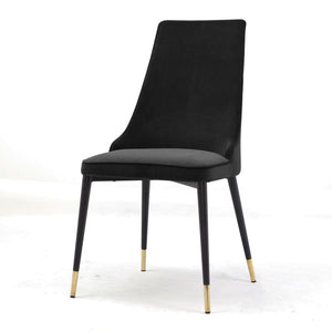 CHELSEA Dining Chair Velvet with Gold Tip Base