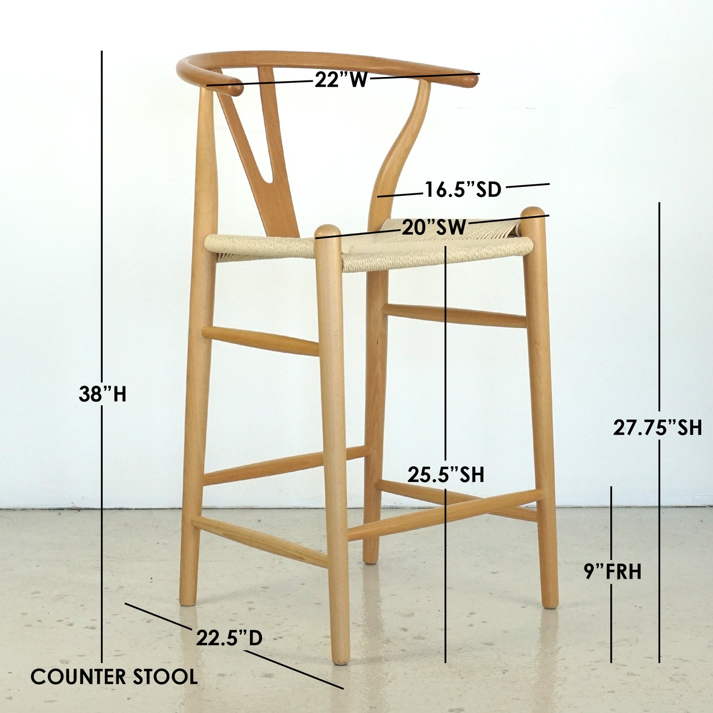 Wishbone Counter Stool