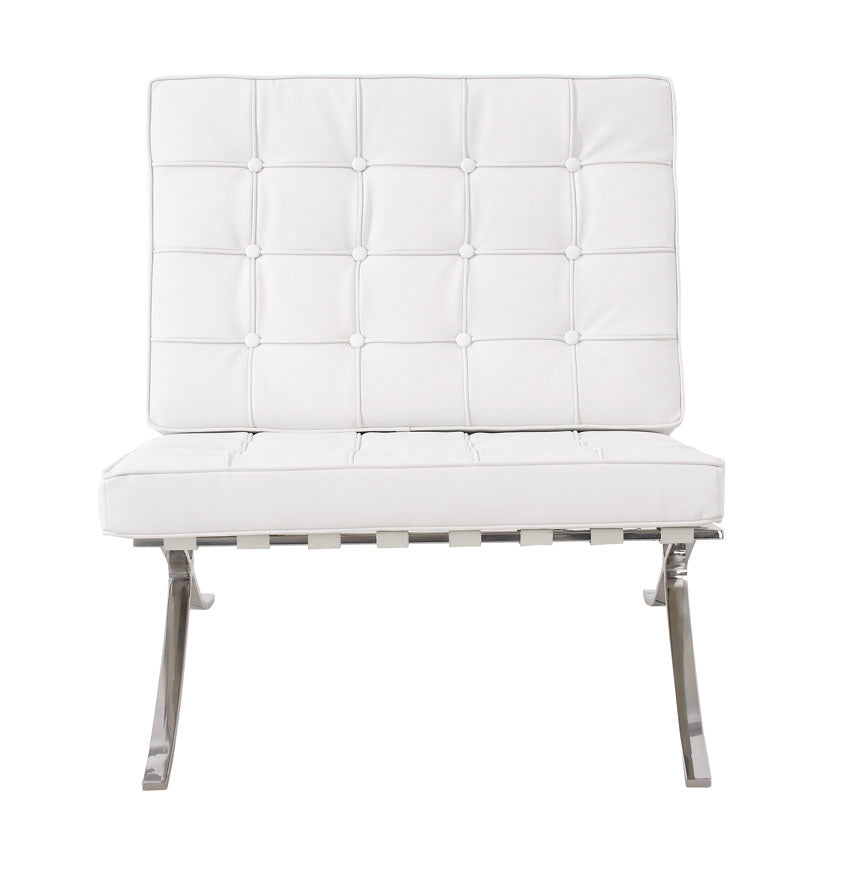 Barcelona chair white